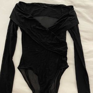 Urban Outfitters - Out from under Isabel crossover mesh bodysuit